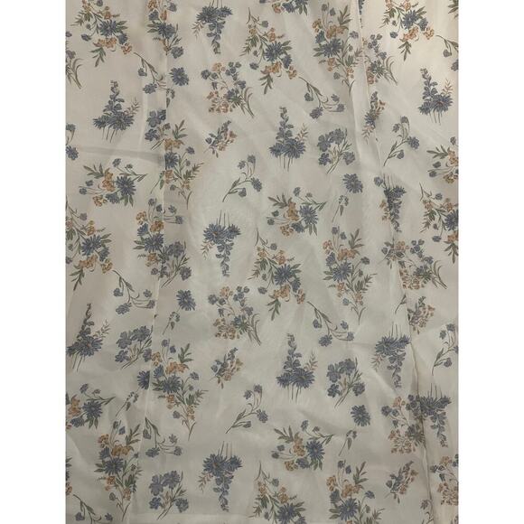 Allegra K Floral Chiffon Ruffle Mock Neck Swing Dress size medium - Picture 11 of 14